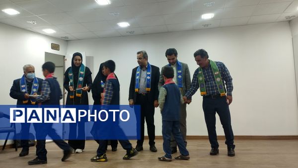 بازدید دوره‌ای مسئولان سازمان دانش‌آموزی استان خراسان رضوی از خلیل‌آباد
