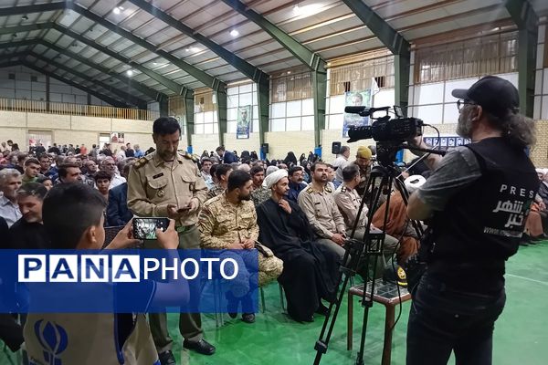 مراسم اولین سالگرد آیت‌الله رئیسی در سالن ورزشی امید اصیل آباد 
