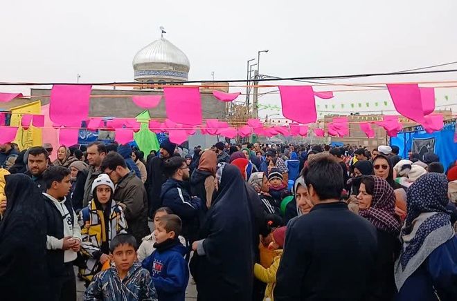 شادپیمایی روز ولادت امام زمان (عج) در شهرستان سمنان