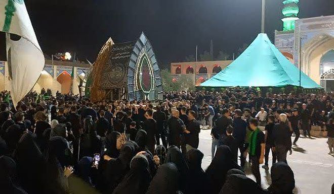 عزای حسینی در شهر شهیدپرور میبد 