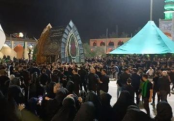 عزای حسینی در شهر شهیدپرور میبد 