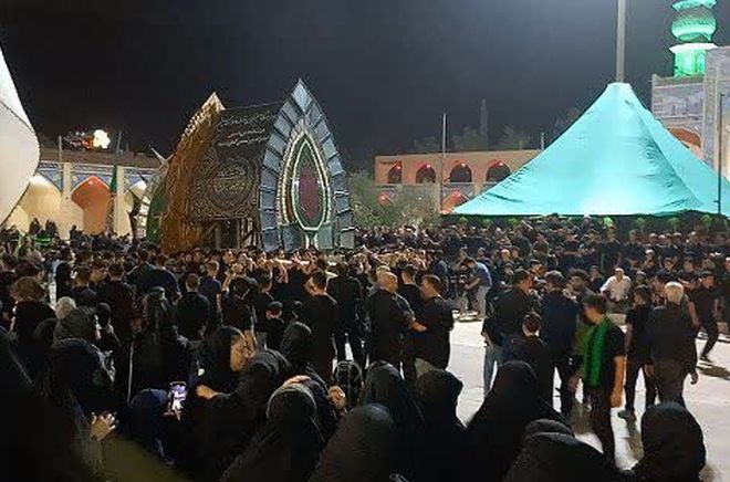 عزای حسینی در شهر شهیدپرور میبد 