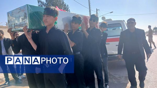 استقبال از شهید گمنام در دبیرستان شهید ذاکری زارچ