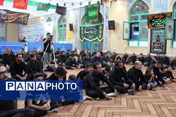 مراسم سوگواری ابا عبدالله در هیات رزمندگان اسلام شهرستان خرامه 