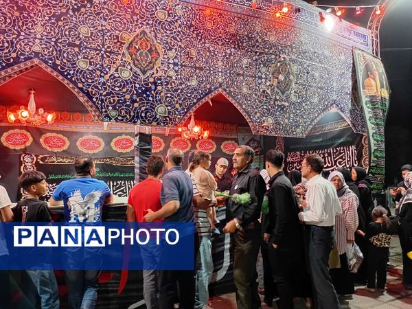 برپایی موکب پذیرایی در ایام محرم در شهرستان کاشمر