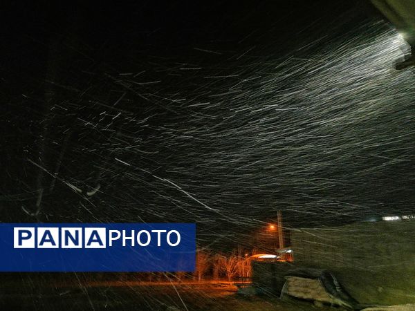 بارش برف پاییزی در شهرزیبای بار نیشابور 