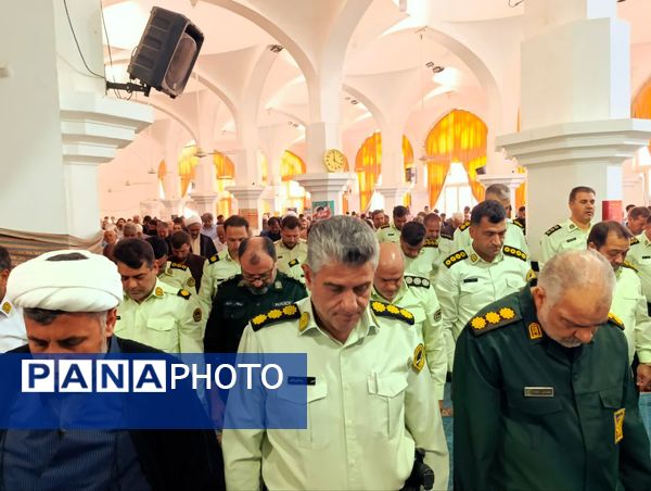 برگزاری نماز عبادی سیاسی جمعه همزمان با شروع هفته انتظامی در شهرستان خلیل اباد 
