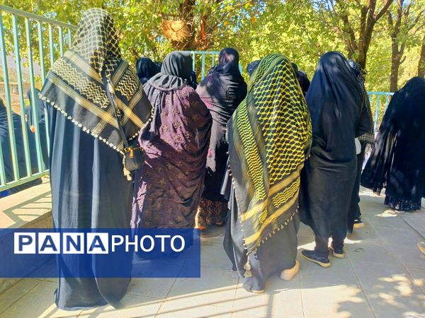 مراسم پیاده‌روی جاماندگان اربعین حسینی در میانکوه 