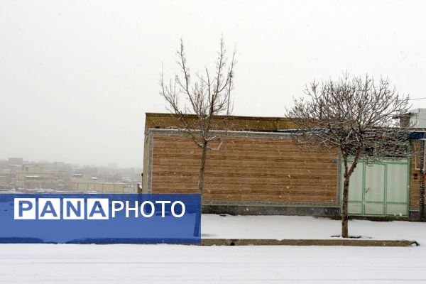 برف زمستانی در شهرستان بن 