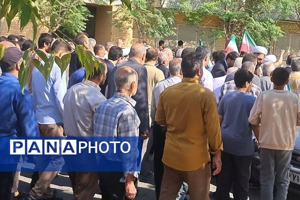 همبستگی مردم ولایتمدار نسیم‌شهر در راهپیمایی علیه رژیم صهیونیستی