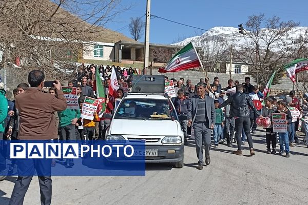 حضور پرشکوه مردم حماسه ساز بن در راهپپیمایی ۲۲ بهمن