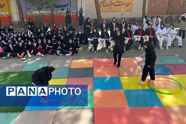 از حرکات رزمی دانش‌آموزان تا طناب‌کشی معلمان، المپیاد ورزشی مدرسه حکمت بهارستان‌دو