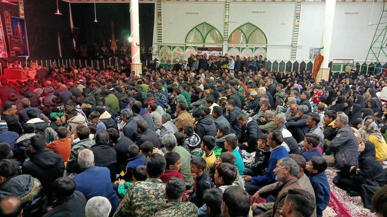 مراسم عزاداری شام شهادت حضرت زهرا (س) در کاشمر