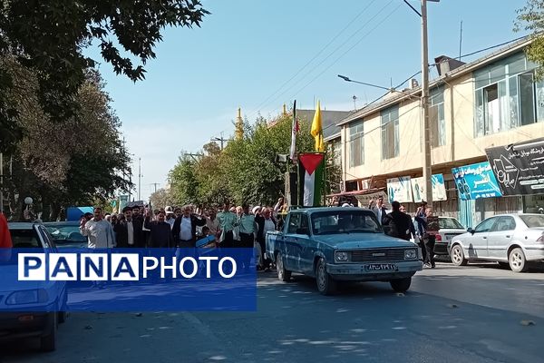 برگزاری راهپیمایی در حمایت از مردم مظلوم فلسطین در سملقان