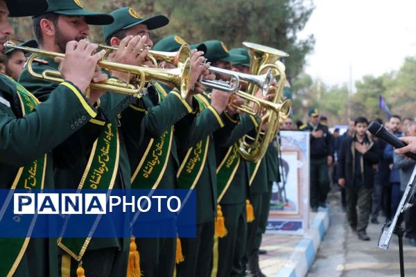 مراسم تشییع و تدوین شهید گمنام در اسلام آبادغرب