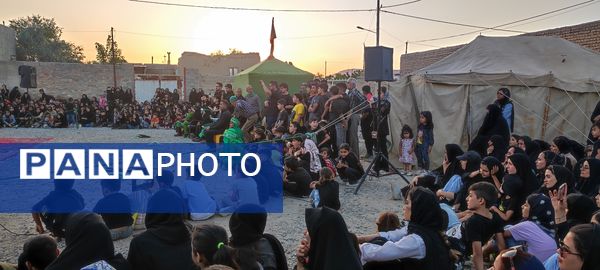 مراسم تعزیه خوانی حسینی در روستای حسین آباد شهرستان شیروان