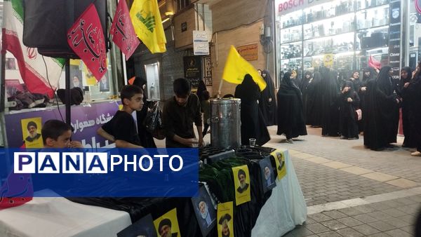 برپایی موکب به‌مناسبت شهادت شهید سید حسن نصرالله و شهدای مقاومت در شهرستان کاشمر