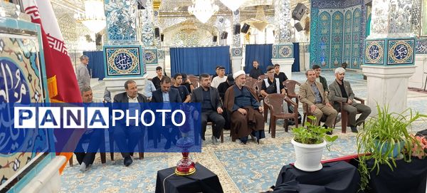 بدرقه دانش‌آموزان اعزامی به پیاده‌روی اربعین 