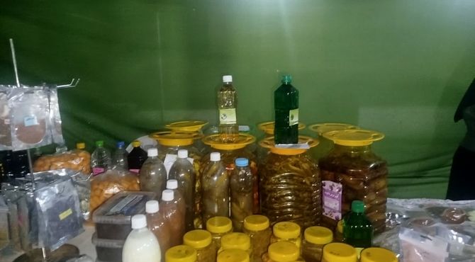 نمایشگاه محصولات مشاغل خانگی در شهر بهمن