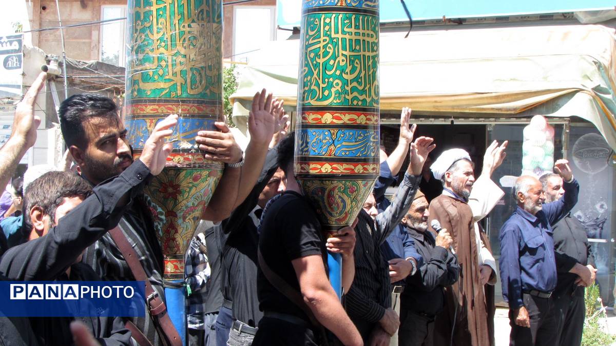 مراسم جاماندگان اربعین در روستای تحت منظر 