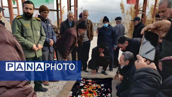 مراسم بزرگداشت سومین روز تدفین شهید گمنام در شهر قاضی