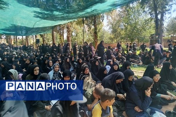 جاماندگان اربعین حسینی در  راهپیمایی حرم تا حرم نیشابور 