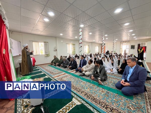 نواختن زنگ نماز در دبیرستان شهید محمدی پور خلیل آباد 