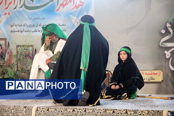 روایت غیرت، وفاداری و ایثار در شب سوم تعزیه‌خوانی مدرسه الغدیر قیامدشت