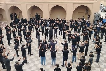 بازدید از آیین جغجغه زنی شهیدیه شهرستان  میبد جهت شرکت در برنامه تلویزیونی حسینیه معلّی