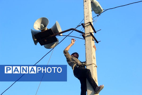 آماده‌‌‌سازی هیات مکتب‌‌‌الزهرا برای عزاداری محرم حسینی در حاجی‌‌‌آباد