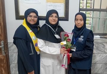 جشن ولادت حضرت زینب(س) و روز پرستار در دبیرستان عطیه