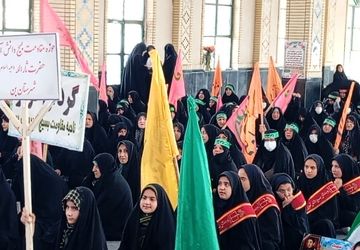 حماسه حضور و نمایش اقتدار بسیجیان شهرستان بن