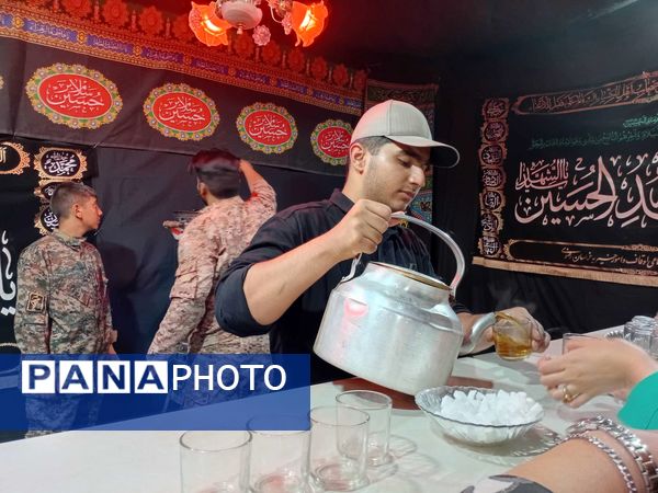 برپایی موکب پذیرایی در ایام محرم در شهرستان کاشمر