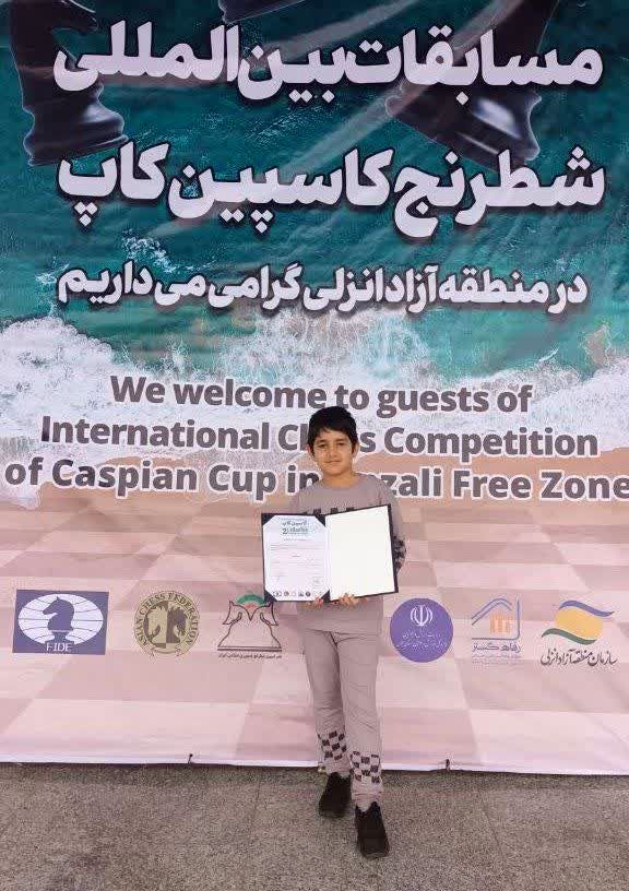 افتخارآفرینی شطرنج‌باز شیروانی در مسابقات بین‌المللی شطرنج کاسپین کاپ