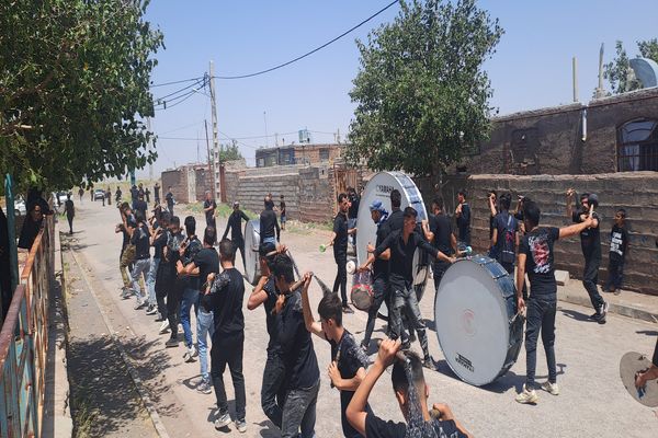عزاداری ظهر عاشورای حسینی در روستای حسن‌آباد بلهر 