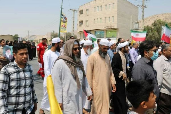 حضور مردم بندرخمیر در راهپیمایی روز قدس