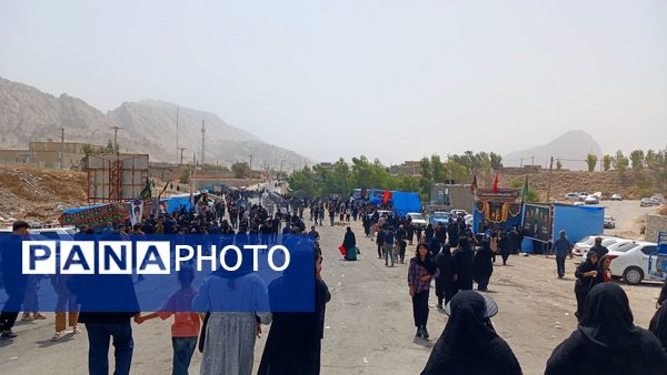 مراسم عاشورای حسینی در گلزار شهدای شهرستان لنده