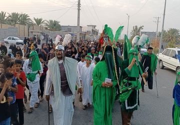 ورود نمادین کاروان امام حسین(ع) به کربلا در شهرستان رودان 