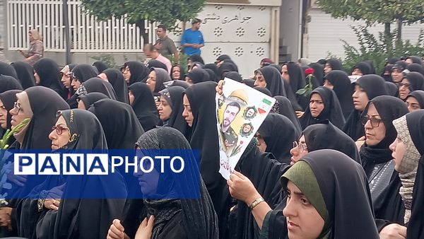 مردم محمودآباد به استقبال شهید سرافراز سعید محمودی رفتند