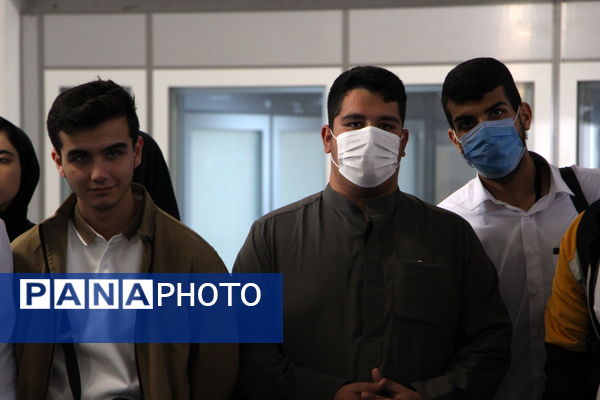 مراسم استقبال از کاروان دانش‌آموزی اعزام به حج عمره در یزد