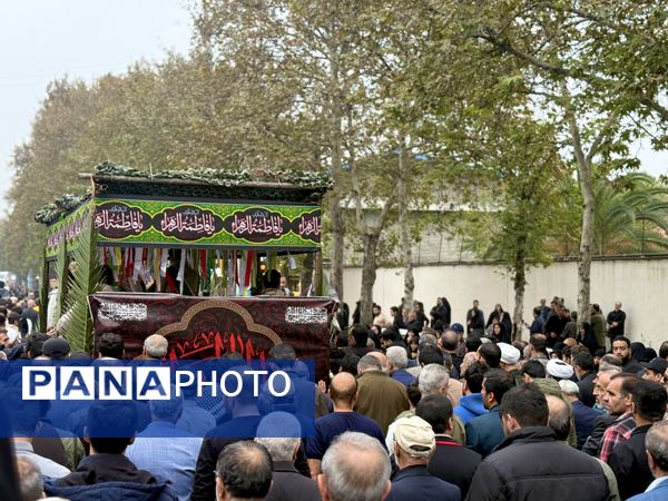  مراسم تشییع ۱۰ شهید گمنام در آمل