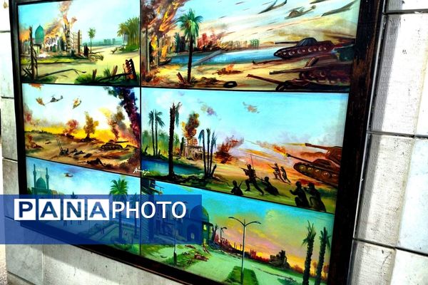 بازدید کاروان راهیان نور از موزه جنگ خرمشهر