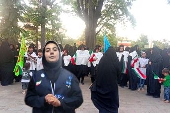 همایش بانوان زینبیون کفن پوش در اهر