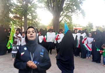 همایش بانوان زینبیون کفن پوش در اهر