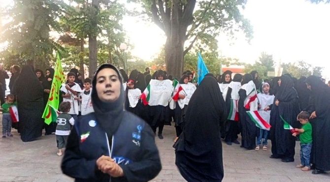 همایش بانوان زینبیون کفن پوش در اهر