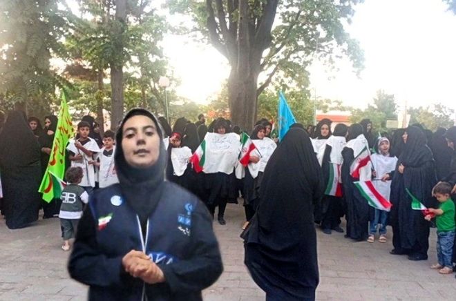 همایش بانوان زینبیون کفن پوش در اهر