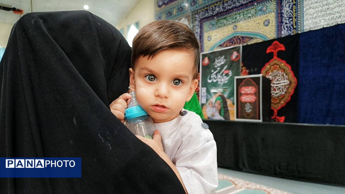 مراسم شیرخوارگان حسینی در شهرستان مارگون