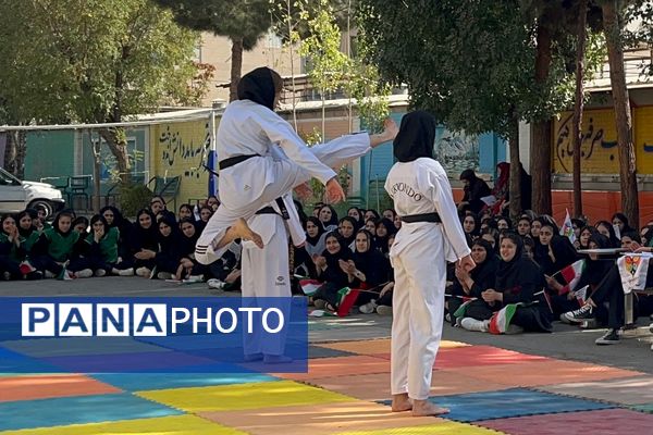 از حرکات رزمی دانش‌آموزان تا طناب‌کشی معلمان، المپیاد ورزشی مدرسه حکمت بهارستان‌دو