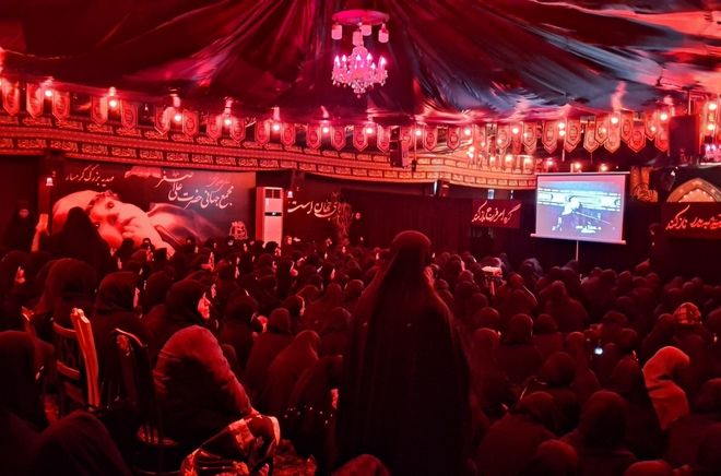 برگزاری مراسم عزاداری حضرت اباعبدالله الحسین (ع) در مهدیه بزرگ گرمسار 