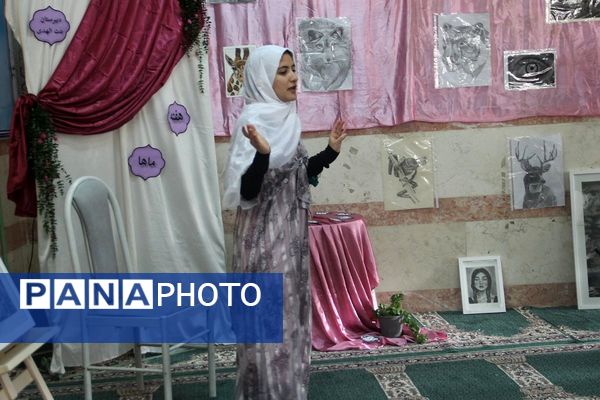 جلوه خلاقیت دانش‌آموزان بنت‌الهدی در هفته «ماها»